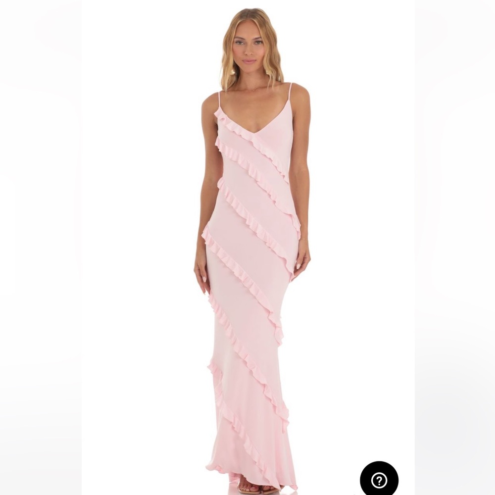 Lucy In the Sky Pink Ruffle Dress